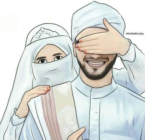 40+ Cute Muslim Couple Cartoon DP Pics HD Images Wallpaper ...