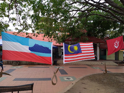 kota kinabalu KK Jalur gemilang bendera malaysia sabah negeri diatas bayu kota kinabalu KK Jalur gemilang bendera malaysia sabah negeri diatas bayu