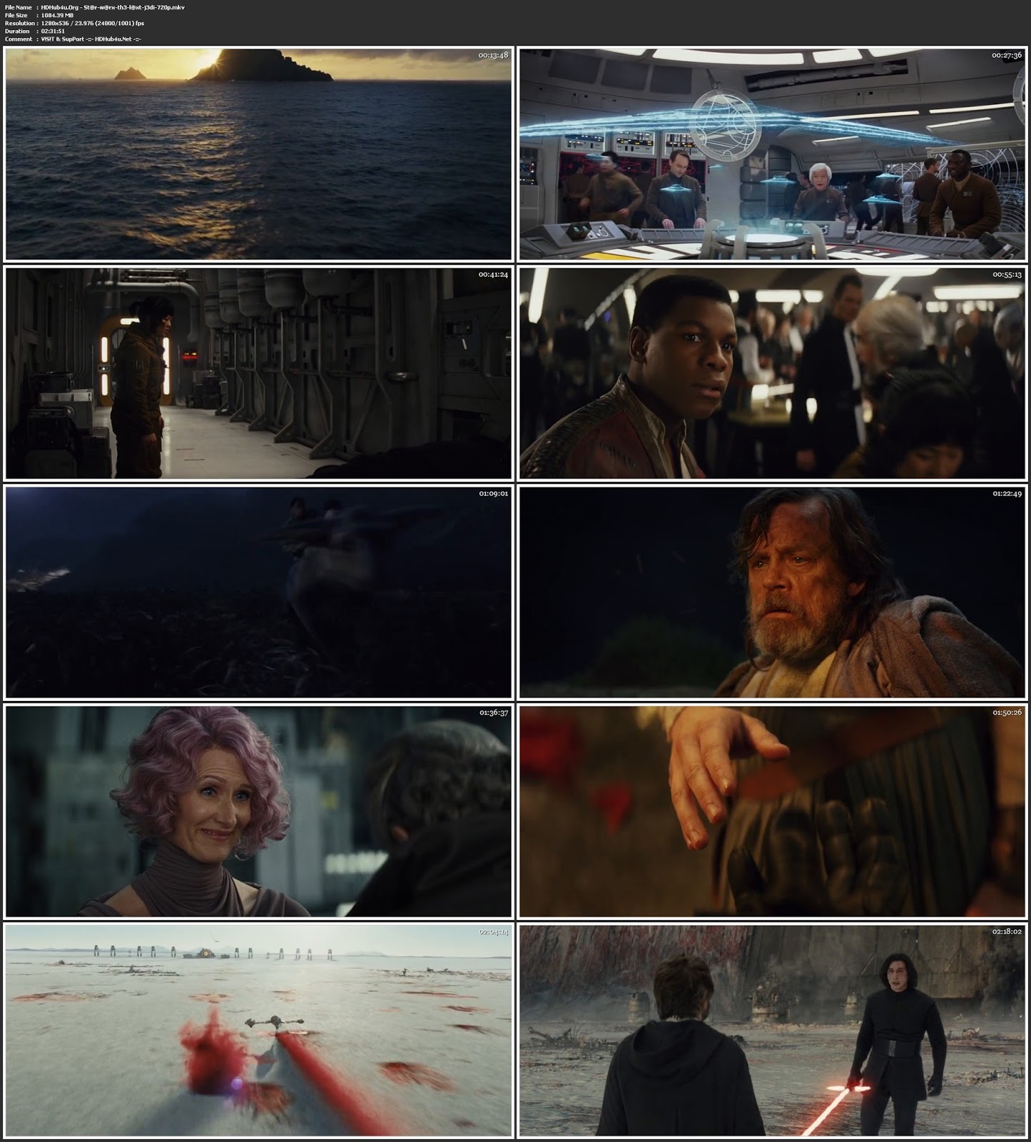 Star Wars The Last Jedi 2017 English Movie 480p BRRip Esubs 400MB Download