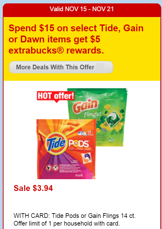 Extreme Couponing Mommy STOCKUP PRICE on Tide & Gain Laundry Detergent