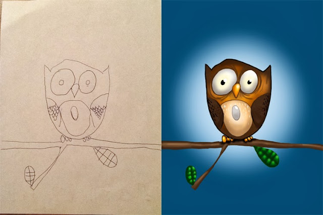 Pai colore desenhos de suas filhas e o resultado é incrível