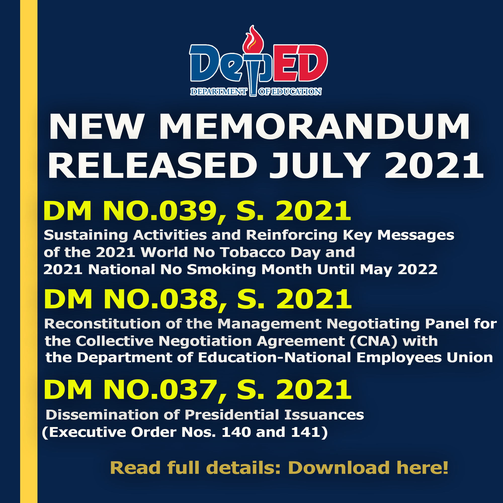 Deped Online Deped Memorandum No 025 S 2021 Preventiv vrogue.co