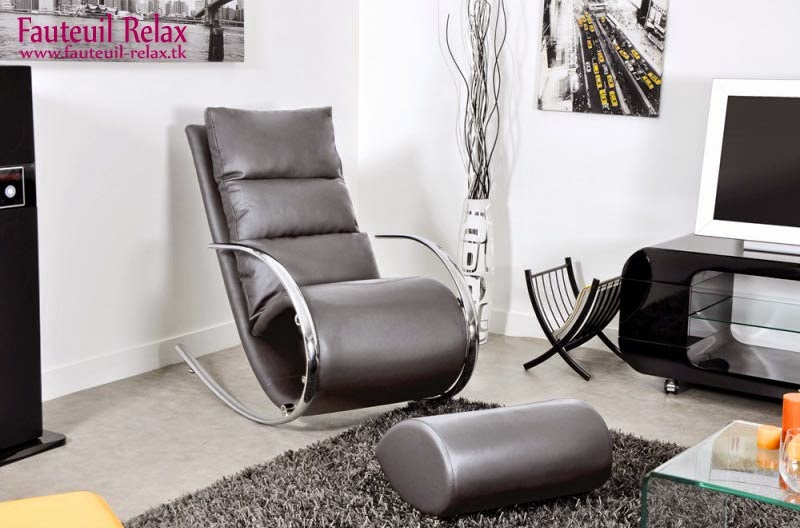 Fauteuil relax BEVERLY Noir |Fauteuil relax