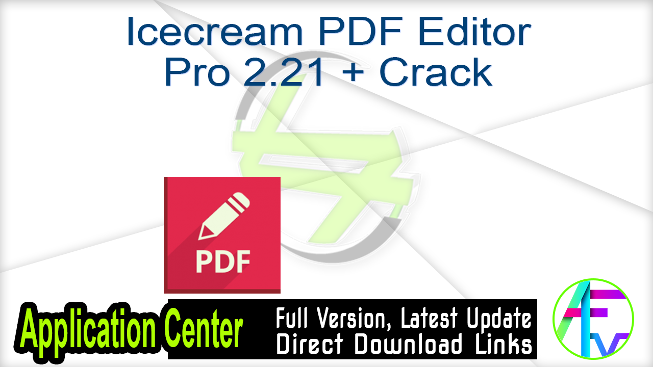icecream pdf editor crack