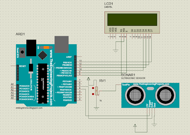 ULTRASONIC SENSOR INTERFACE WITH ARDUINO