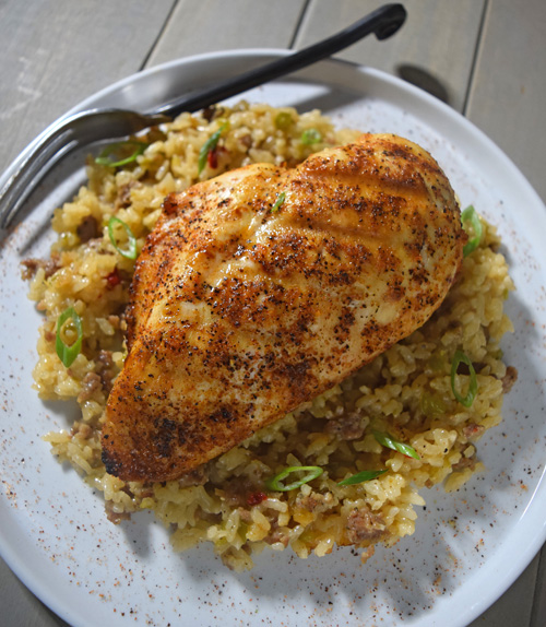 Dirty Rice with Cajun Chicken (RIP Popeye's Cajun Rice)