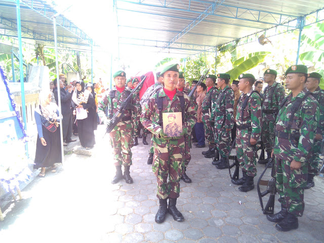 Kodim Klaten Beri Penghormatan Terakhir Kepada Serka Marinir (Purn) Pardi Pejuang PKRI