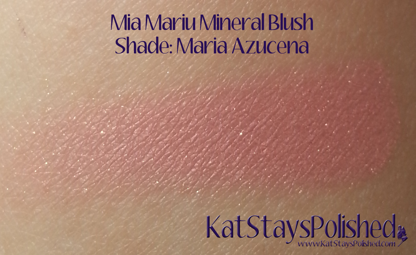 Mia Mariu Mineral Blush - Azucena | Kat Stays Polished