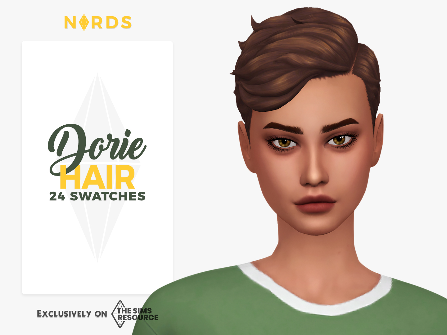 Dorie Sims 4 CC Hair