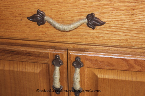 Eclectic Red Barn: Updated with new drawer pulls