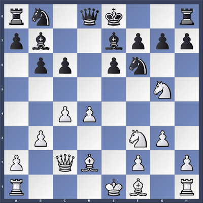 Another fantastic game by Leonid Stein. In the diagram position he played a  very subtle move.