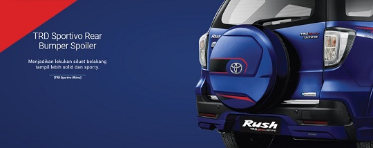 Eksterior Toyota New Rush Type G dan TRD  Sportivo Baru 