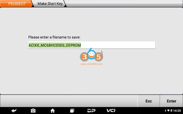 OBDSTAR برنامه PEUGEOT ACI50X موتور سیکلت کلید 8