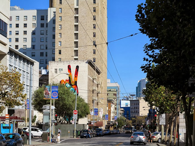 "Peace, Man" New Street Art Mural By Australian Artist REKA in San Francisco, USA 5