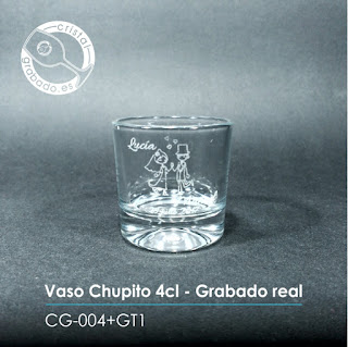 Vaso chupito personalizado boda