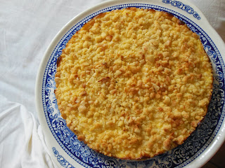 torta  sbrisolona e crema