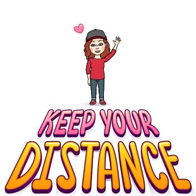 Bitmoji Covid-19 Bitmoji "Keep your distance"