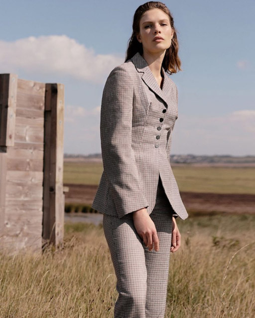 13 Stella McCartney Gael Notch Lapel Hounds Tooth Checked Jacket Как выбрать качественный пиджак женский