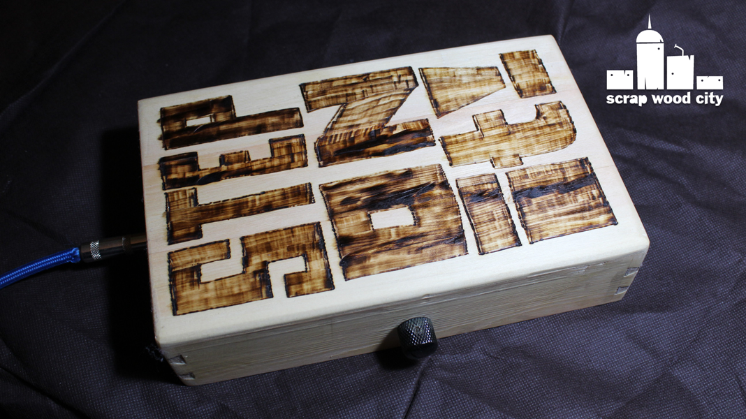 scrap wood city How to make a wooden stomp box with a piezoelectric pick up