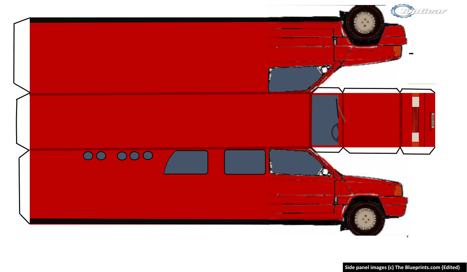 Grapefruit Face's Popculture Papercrafts Top Gear