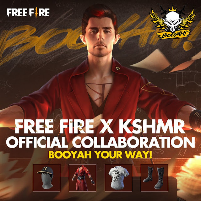 Free Fire new collaboration with popular Dj and Rapper KSHMR named as Captain Booyah