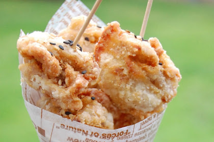 Japanese street food recipe - chicken karaage