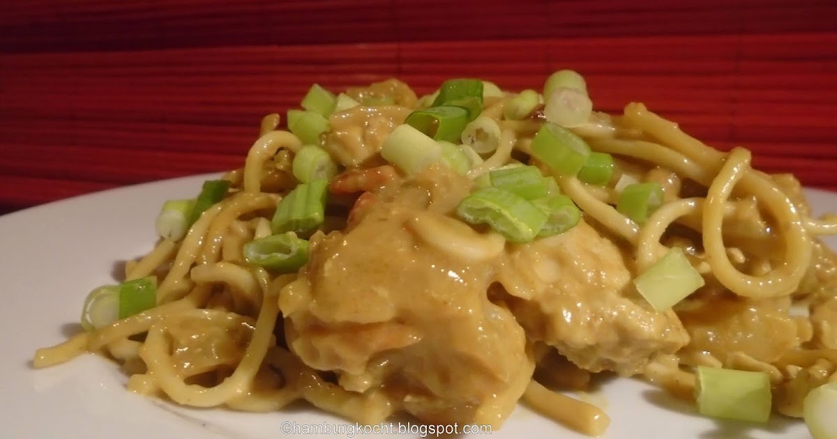 Hamburg kocht!: Hähnchen mit Erdnuss-Sauce und Glasnudelgemüse Hamburg kocht!: Hähnchen mit Erdnuss-Sauce und Glasnudelgemüse