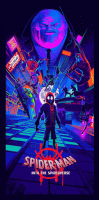 Spider-Man: Into the Spider-Verse Screen Print by Juan Ramos x Grey Matter Art