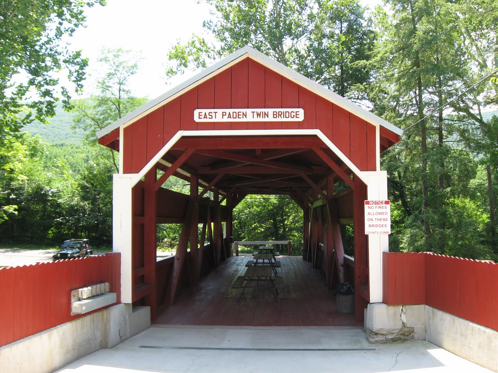 Outta the Way Twin Covered Bridges