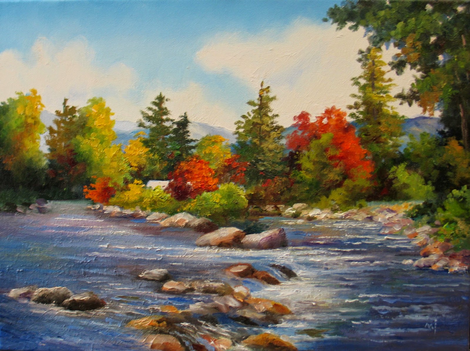 Nel's Everyday Painting Riverside SOLD