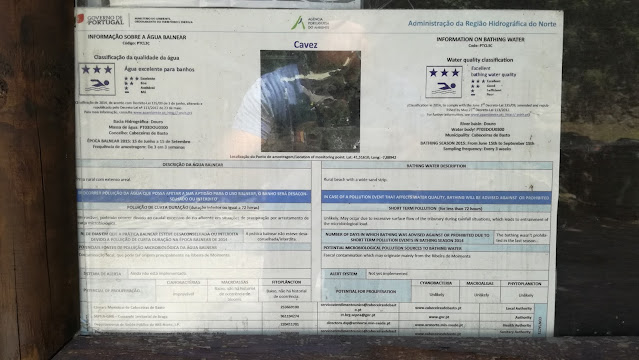 Painéis informativos na Praia de Cavez Painéis informativos na Praia de Cavez