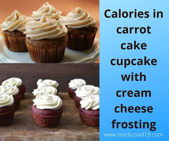 Calories in carrot cake cupcake with cream cheese frosting