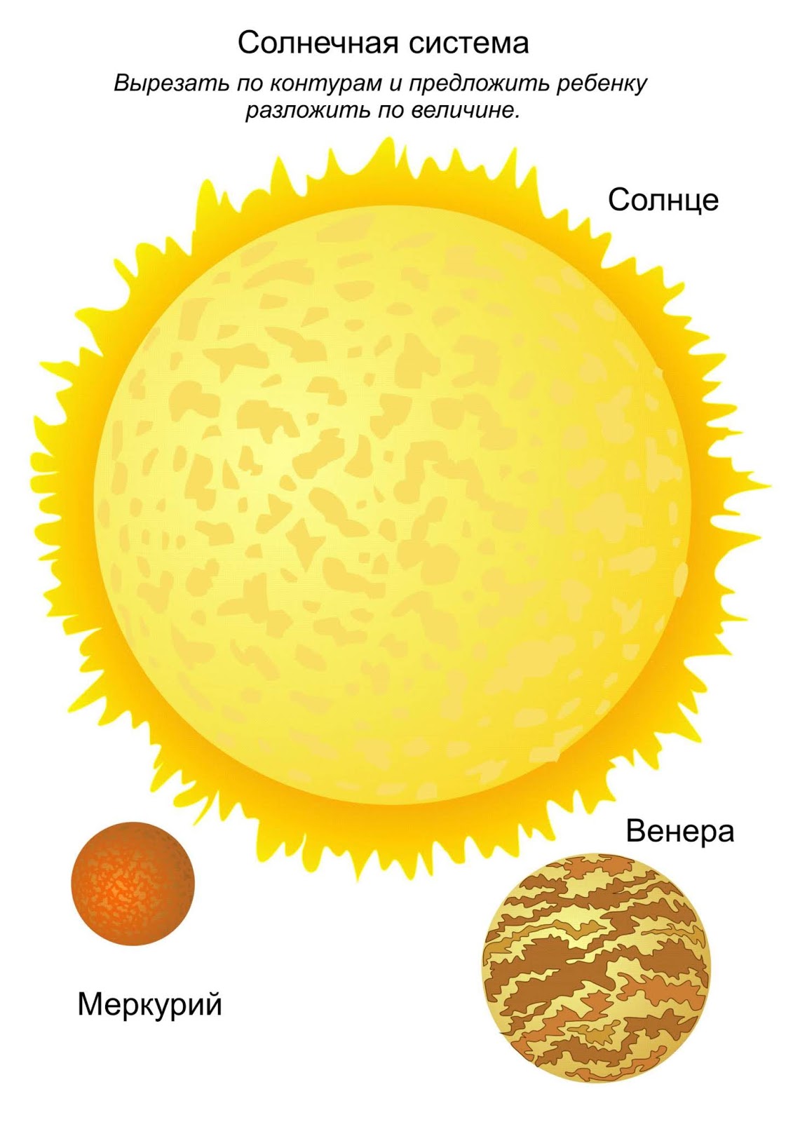 Какой величины солнце. Величина солнца. Девочка и солнце на Венере.