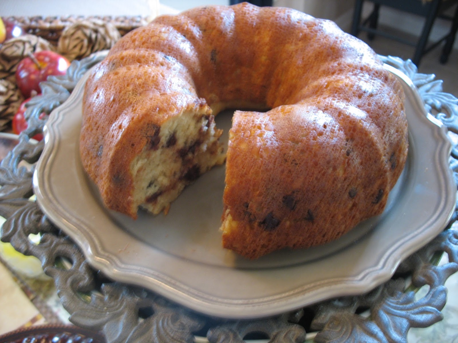 Estelle's BUTTER PECAN BUNDT CAKE WITH BUTTER RUM SAUCE