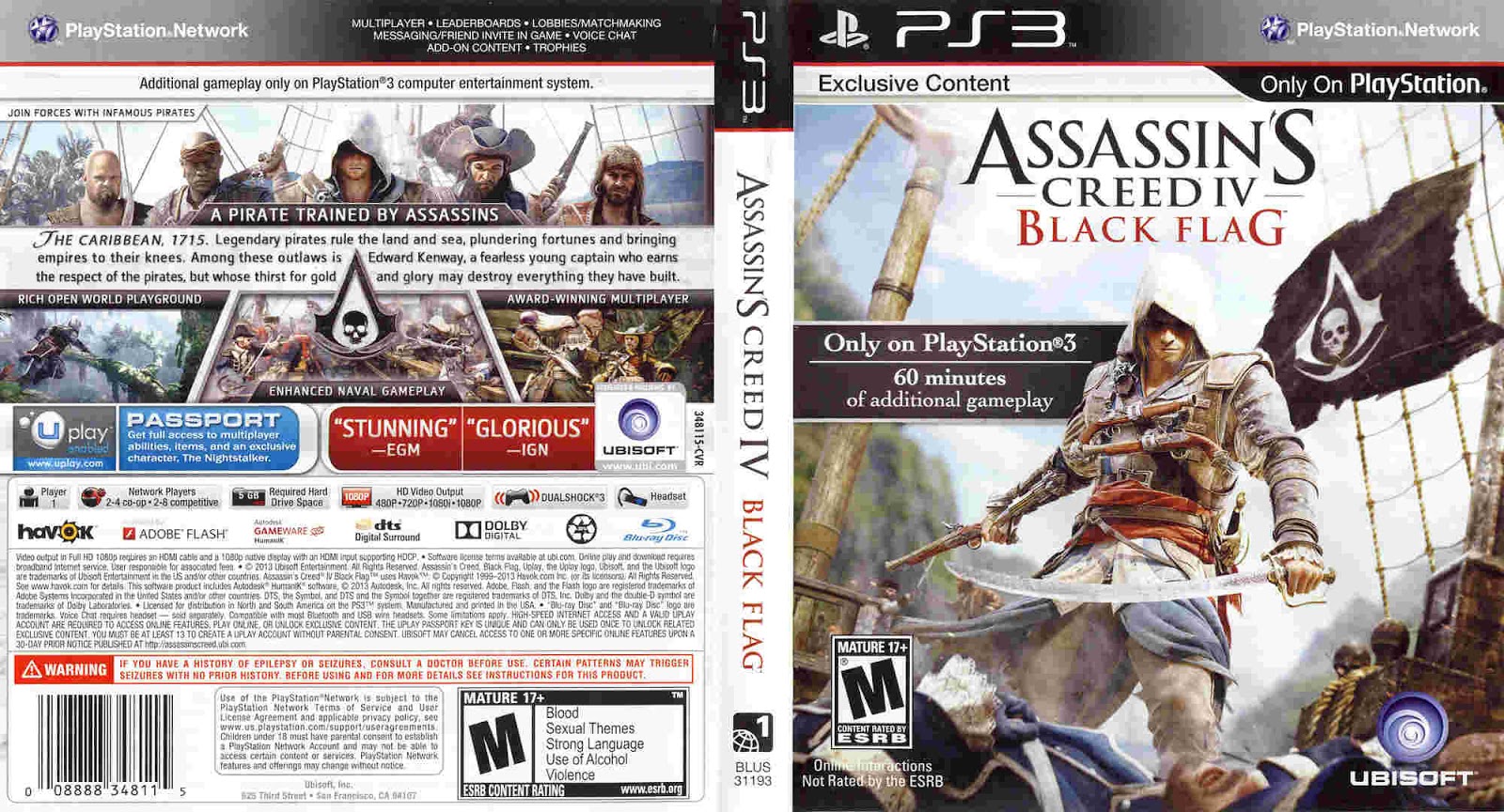 Tudo Capas 04 Assassin Creed Black Flag Capa Game PS3