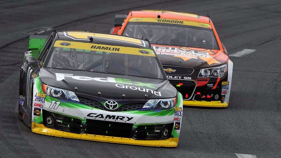 Chase Challengers Denny Hamlin and Jeff Gordon experienced difficulties in the Sylvania 300.