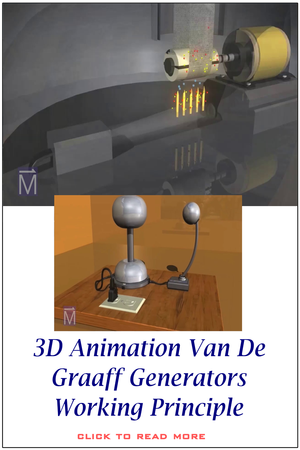 3D Animation Van De Graaff Generators Working Principle indengdesign