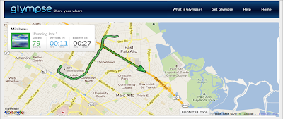شارك موقعك على الخريطة هع أصدقائك بواسطة glympse  بديل google latitude