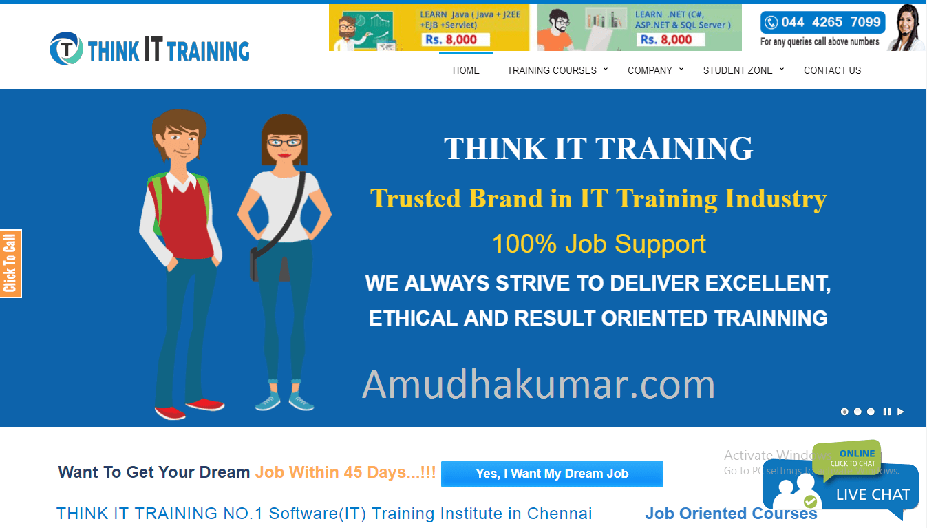 Think IT Digital Marketing Training Institute in Chennai Amudhakumar