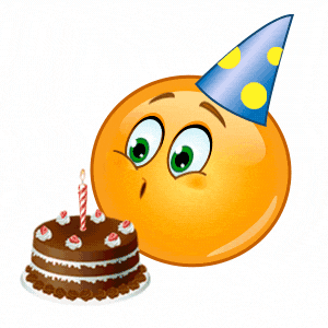 emoticón cumpleañero