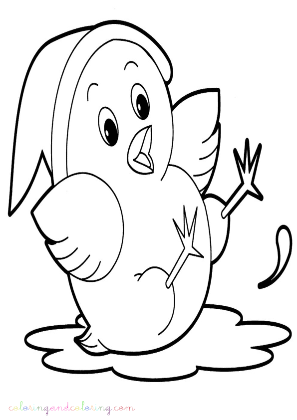 baby chicks coloring pages - photo #28