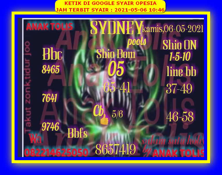 gambar togel sydney