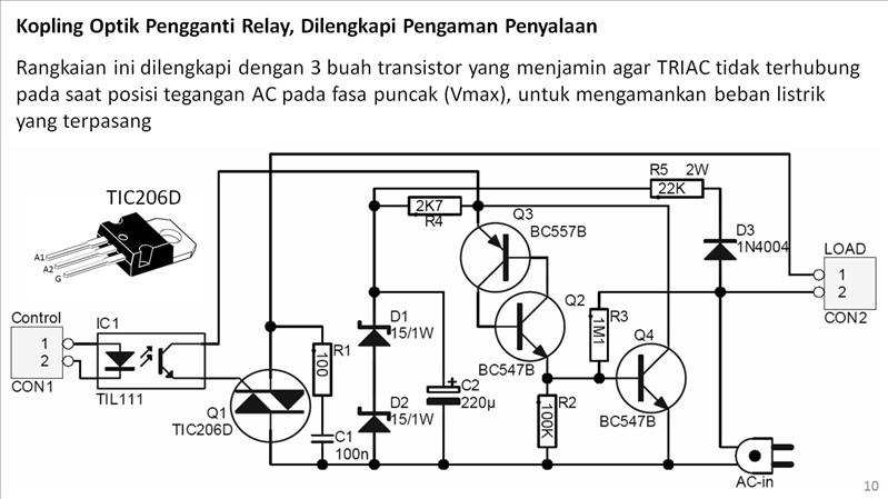 Inilah Rangkaian Saklar Elektronik Pengganti Relay Yang