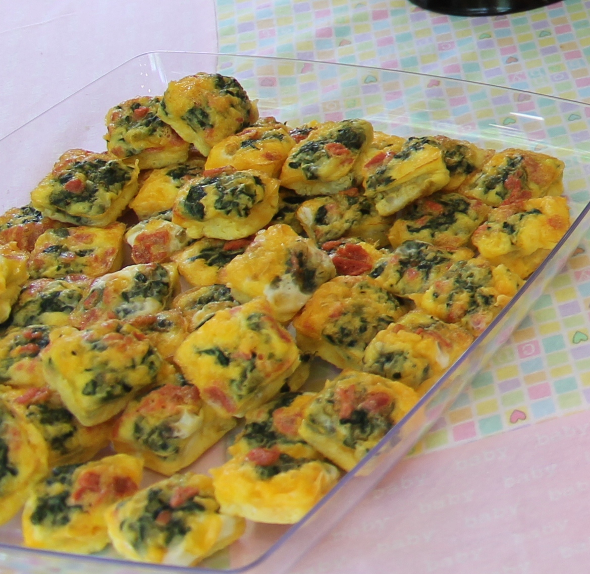 McClanahan Meals Lia's Baby Shower Quiche Squares