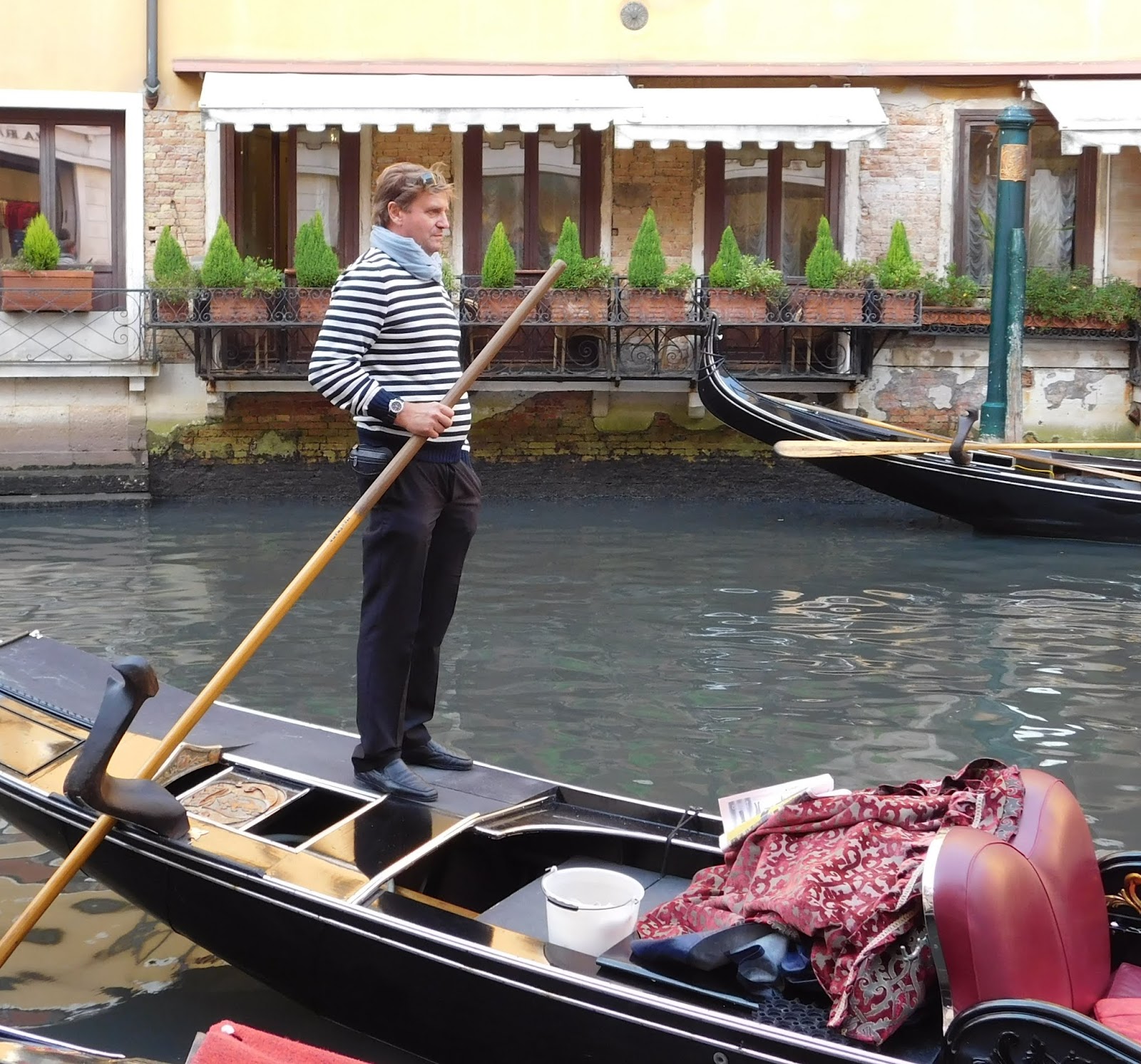 Home To Italy Venice What do gondoliers wear on their feet?