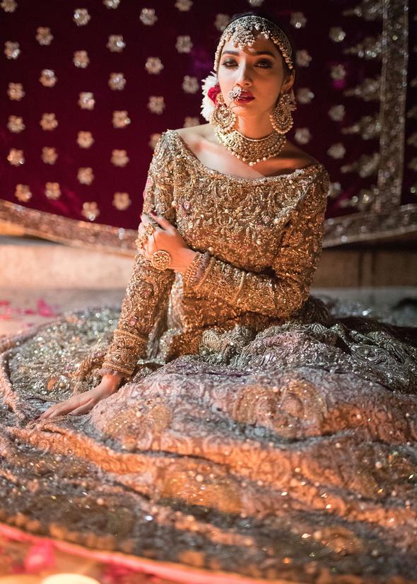 Enchantingly beautiful traditional bridal wear Gulzar Manzil by Mohsin Naveed Ranjha