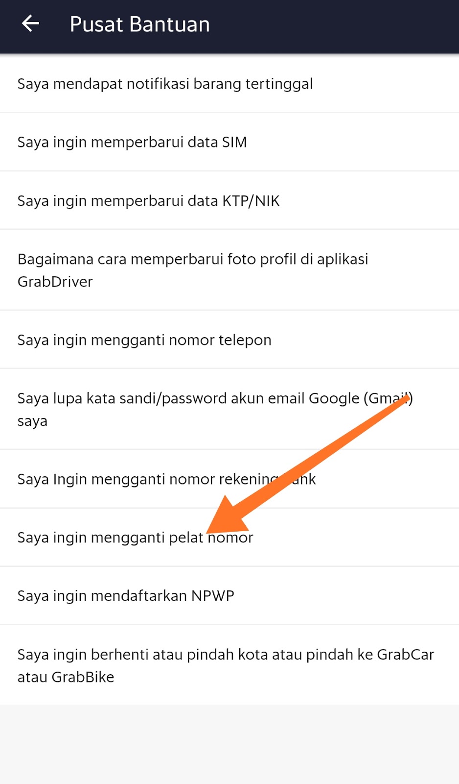 Begini Cara Mudah Mengganti Plat Nomor Kendaraan Lama Dengan Yang Baru Pada Aplikasi Grab Driver