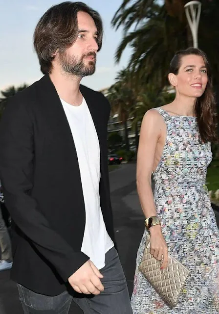 Charlotte Casiraghi wore a new cotton and mixed fibres maxi dress from Pre-SS21 Collection of Chanel