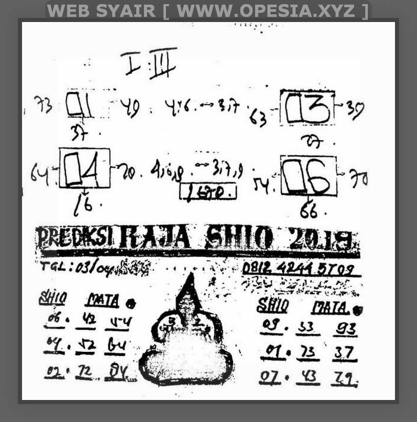 Forum Syair Sgp Text Rabu 3 April 2019 Opesia Official