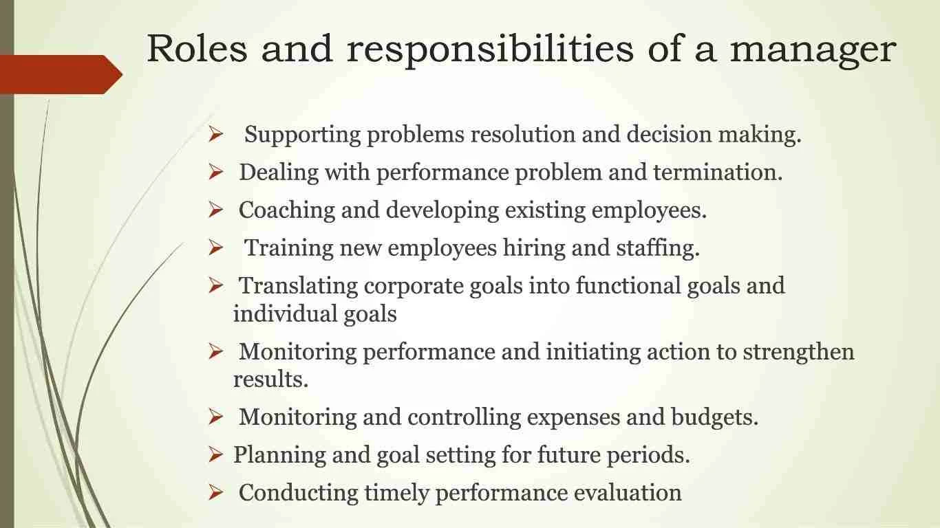 Functions, Skills, Roles And Responsibilities Of A Manager